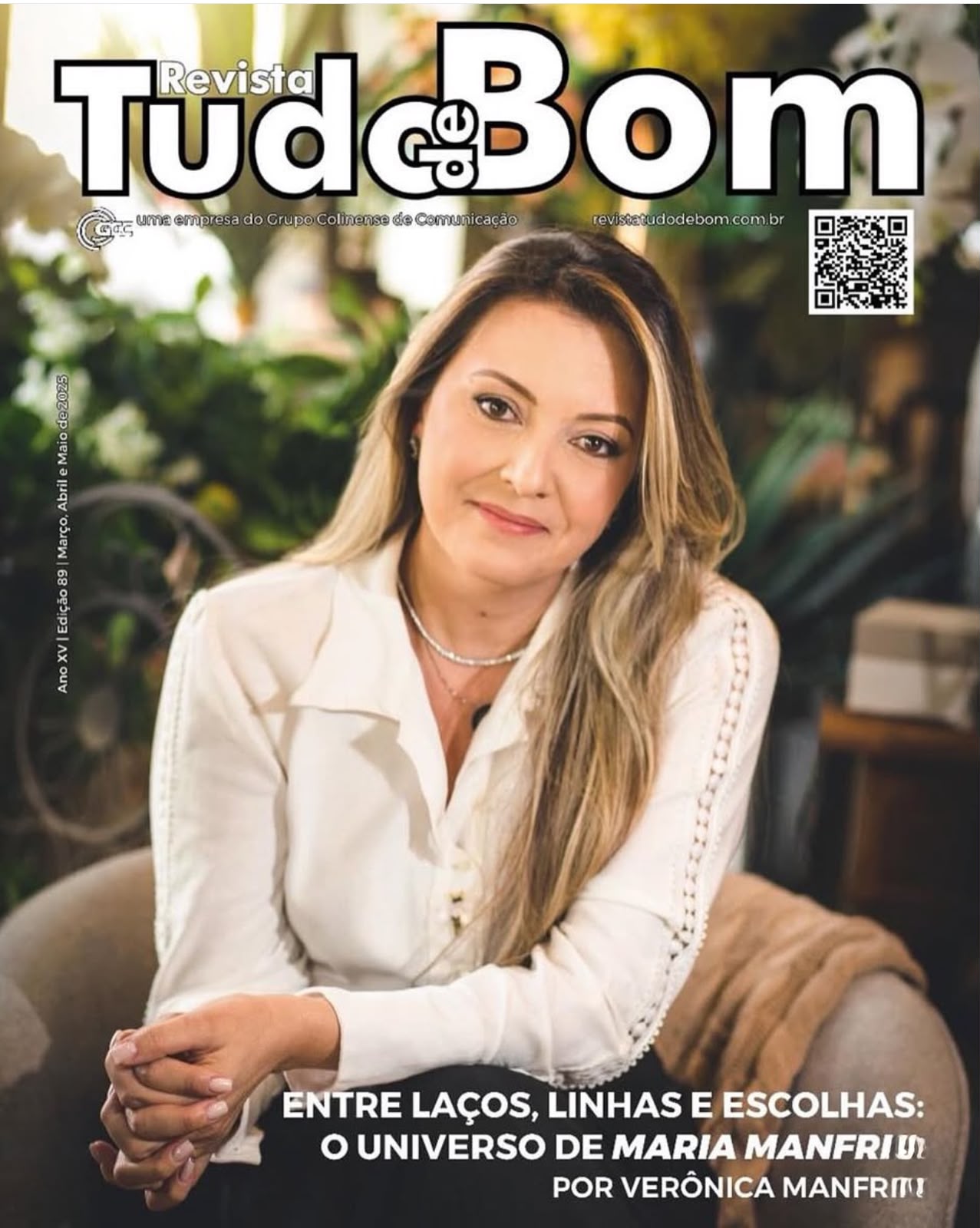 Maria Manfrim na capa da Revista Tudo de Bom, edição 89